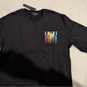 AMIRI Designer Sweatshirt Multicolor Drip Art Print Men’s Size Large